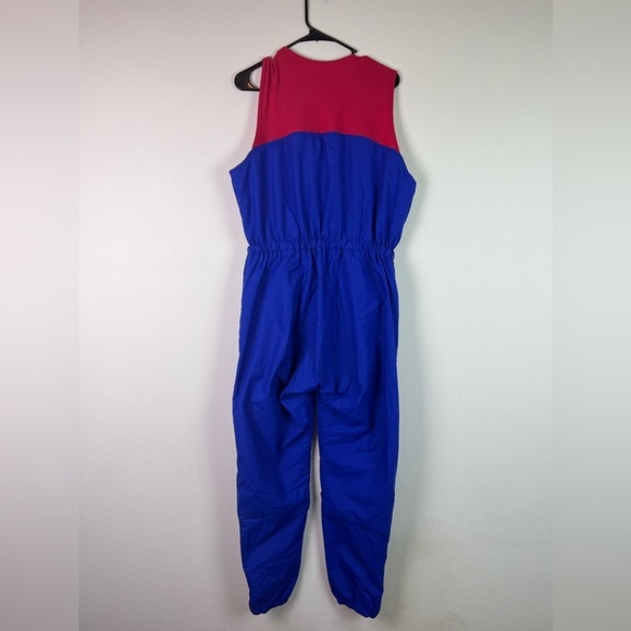 Patagonia Vintage Snowsuit Unisex Medium Waterproof Blue Red Adjustable Clasp - Picture 6 of 14
